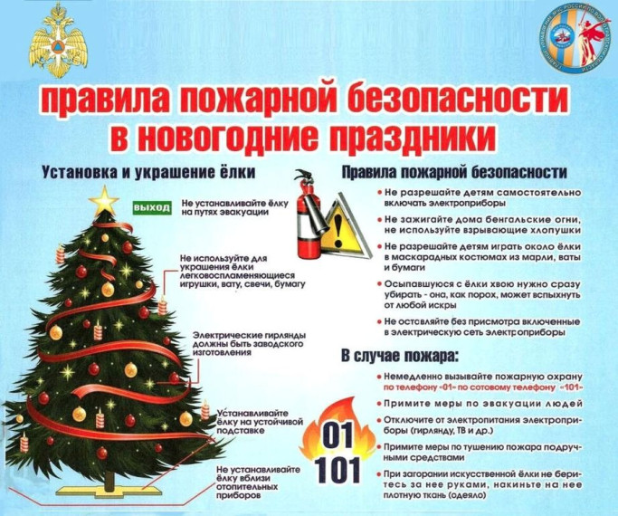 Пожарная безопасность при проведении новогодних праздников. Пожарная безопасность при проведении новогодних праздников.
