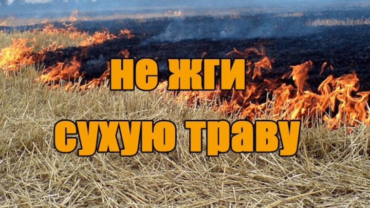 Памятка населению. Пал сухой травы запрещён!. Памятка населению. Пал сухой травы запрещён!.